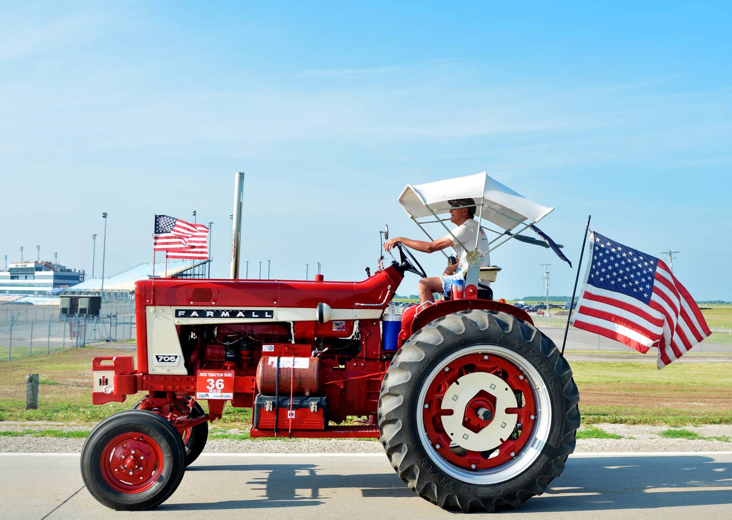 Almost 400 tractors participated in the WHO Great Iowa Tractor Ride on June 16 at the Iowa Speedway in Newton.