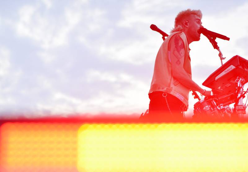 Colton Dixon performs during Fierce Faith Music Fest on June 14 at Community Heights Alliance Church in Newton.