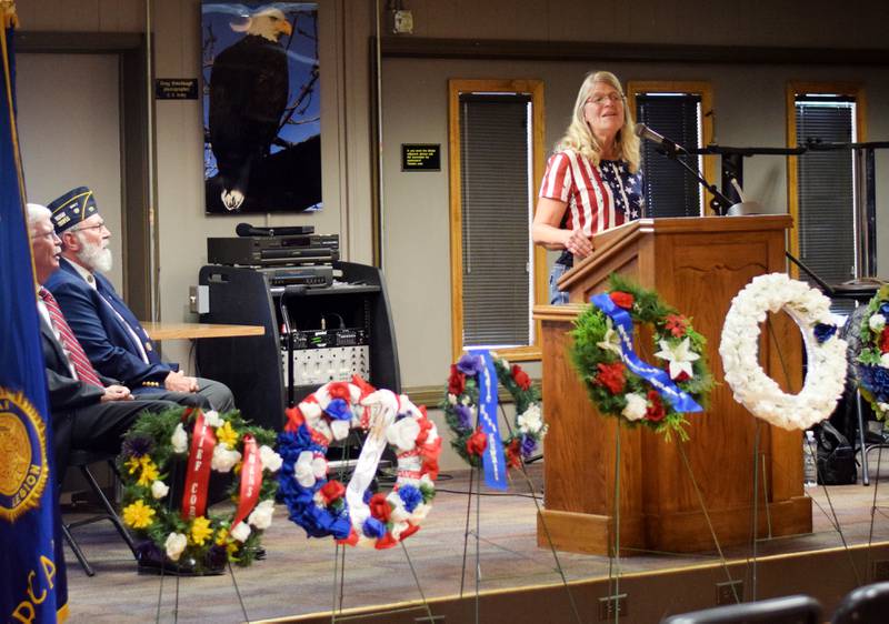 Local veterans were honored during a Veterans Day ceremony Saturday, Nov. 11 at the American Legion Post 111 in Newton. In addition to a volley of rifle fire and the sounding of the Taps, speakers provided benedictions, offered words of encouragement and highlighted the services veterans do for their communities.