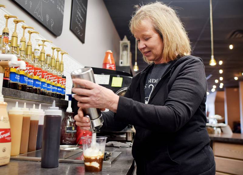 Juli Stanford, owner of West Side Java Co., opened the downtown Newton coffee shop in October 2022. The building was previously occupied by Bridgehouse Coffee Co.