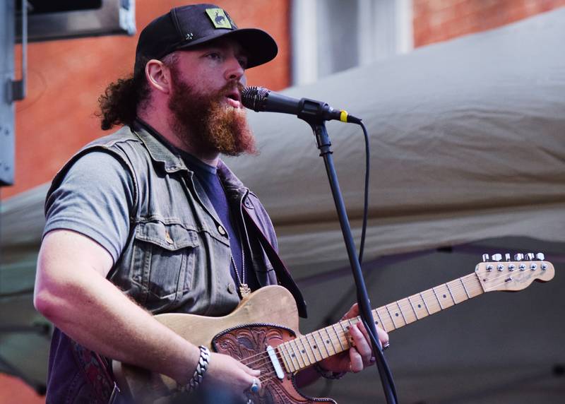 Whitey Morgan & The 78s perform during the inaugural Wild Cat Country Fest on June 18 in downtown Newton.