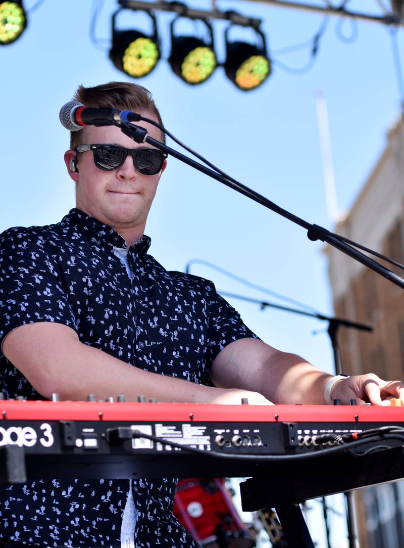 Micah Tyler performs during the inaugural Fierce Faith Music Worship Fest on June 19 in downtown Newton.