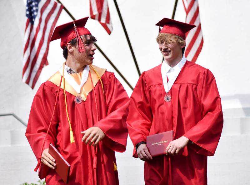 The Newton High School Class of 2023 graduated Sunday, May 21, 2023, at Maytag Park. More than 160 seniors tossed their caps and received their diplomas, marking the end of their high school journey as Newton Cardinals.