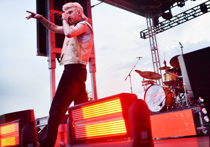 Colton Dixon performs during Fierce Faith Music Fest on June 14 at Community Heights Alliance Church in Newton.