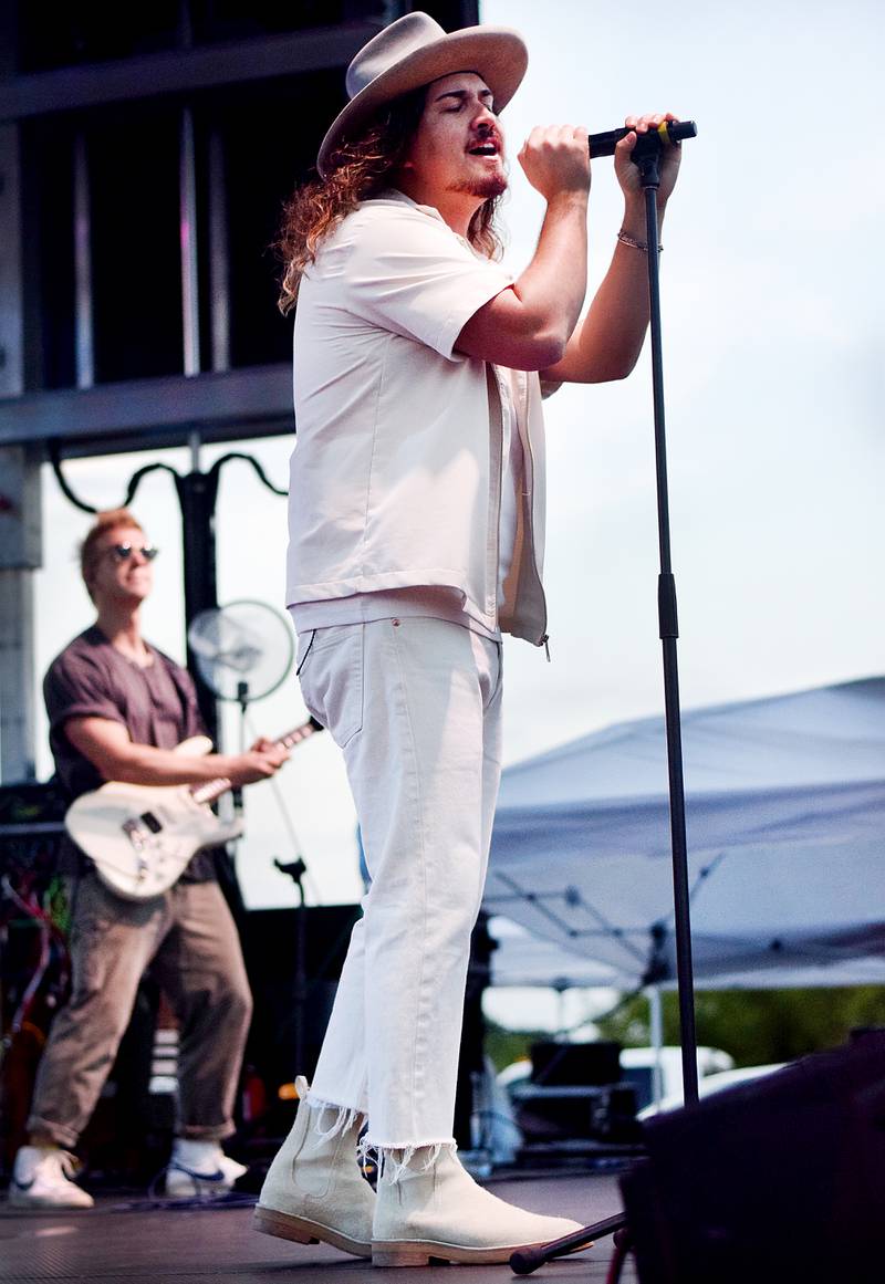 Jordan Feliz performs the headlining set of Fierce Faith Music Fest 2024 on June 15 at Community Heights Alliance Church.