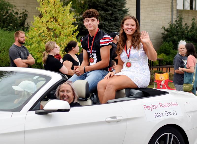 Newton High School holds its Homecoming Parade on Sept. 19 in downtown Newton. In addition to showing off Homecoming King Zane Munger and Homecoming Queen MeLayna Budinich, the event served as a community pep rally led by the cheerleaders, the Newton Pacesetters and varsity football team.