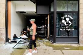 Vehicle crashes into downtown Newton restaurant