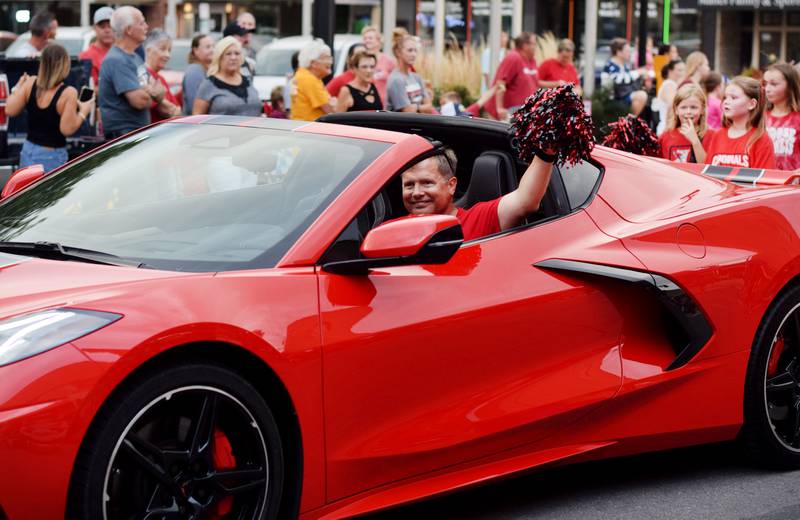 Newton High School holds its Homecoming Parade on Sept. 19 in downtown Newton. In addition to showing off Homecoming King Zane Munger and Homecoming Queen MeLayna Budinich, the event served as a community pep rally led by the cheerleaders, the Newton Pacesetters and varsity football team.