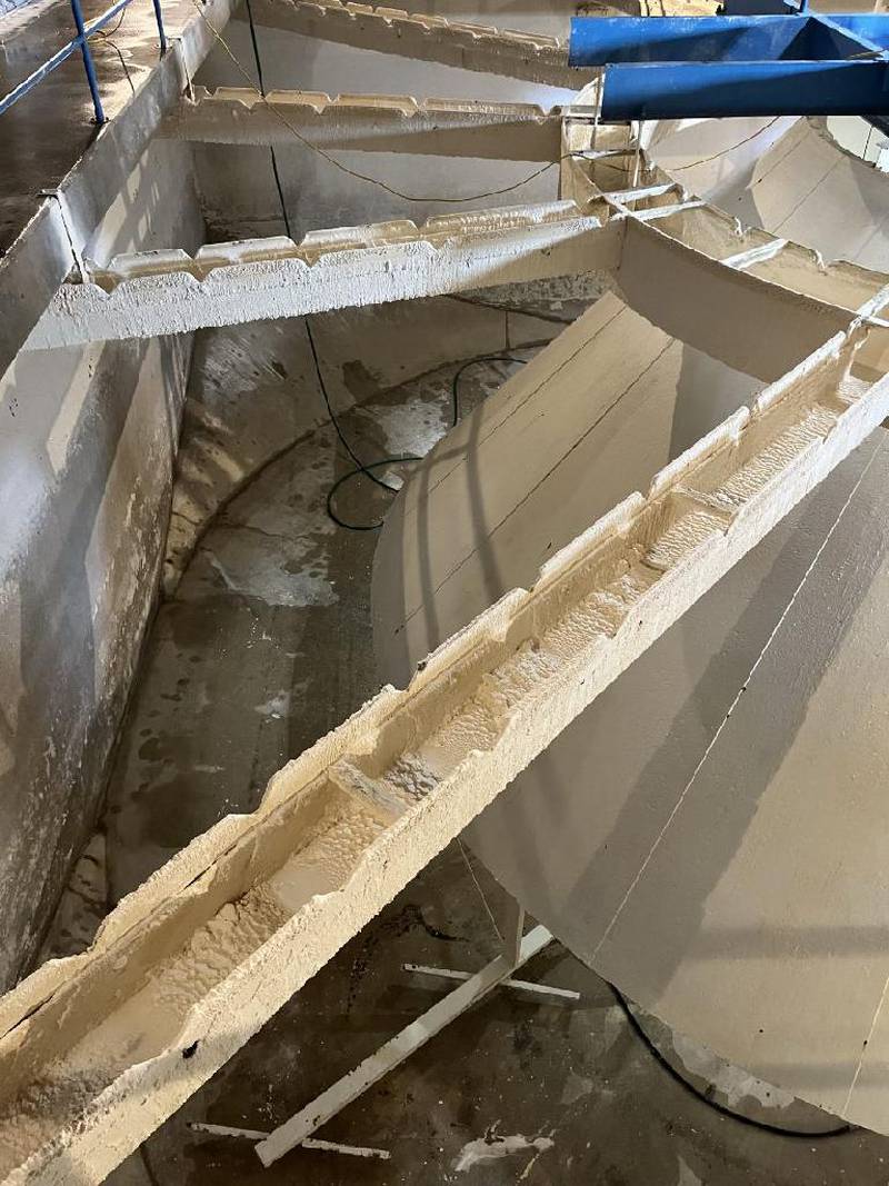 The clarifiers at the Newton Water Treatment Plant are getting a new paint job. Without it, degradation can lead to corrosion, structural damage and reduced operational efficiency.