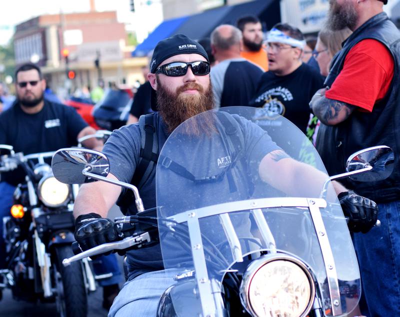Hundreds upon hundreds of motorcycles flock to the town square for Thunder Nites on June 9 in downtown Newton.