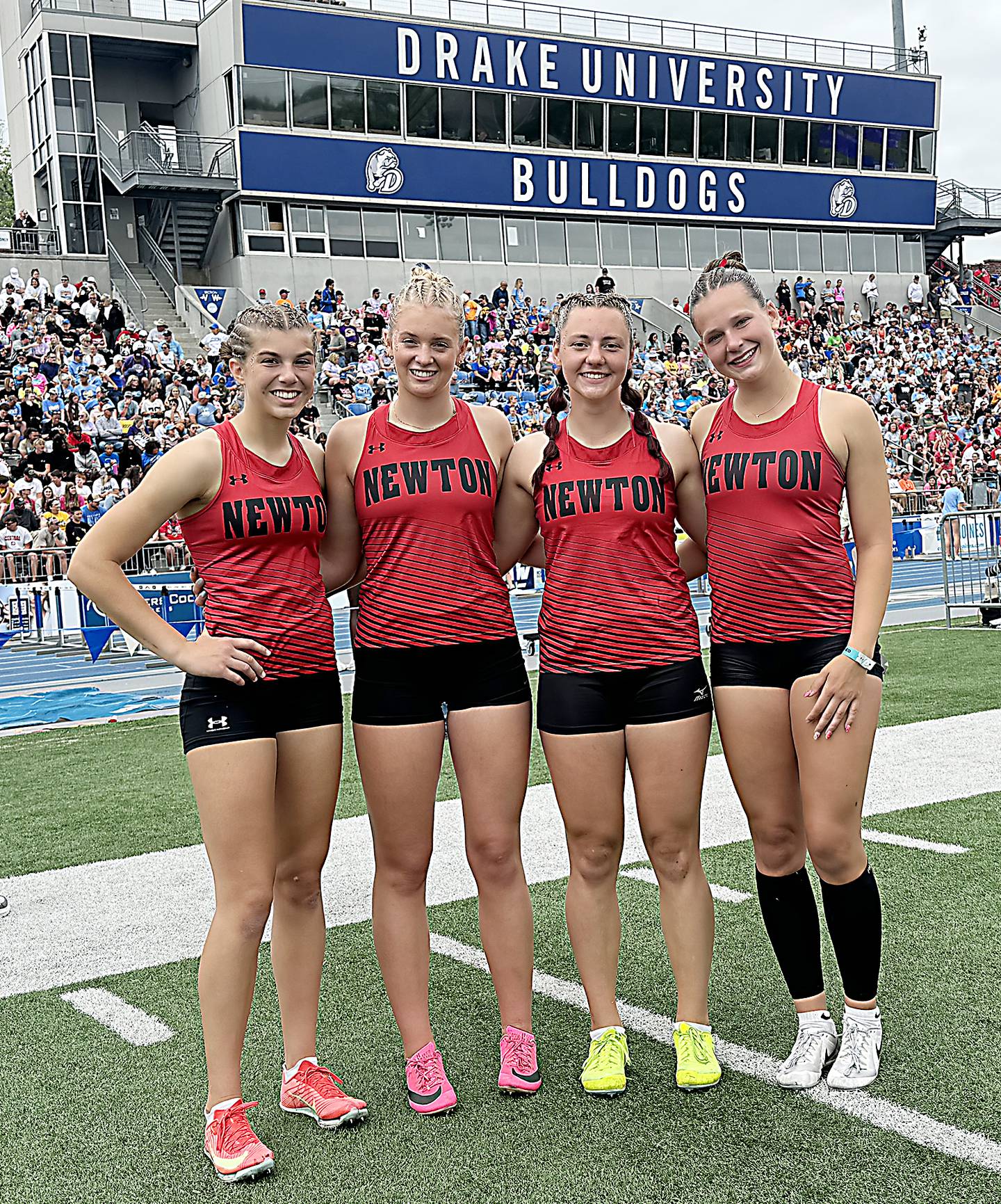 Shuttle hurdle relay team