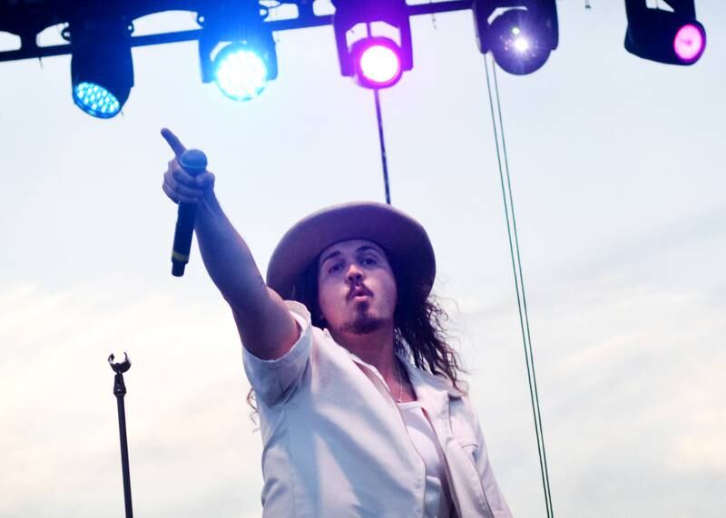 Jordan Feliz performs the headlining set of Fierce Faith Music Fest 2024 on June 15 at Community Heights Alliance Church.