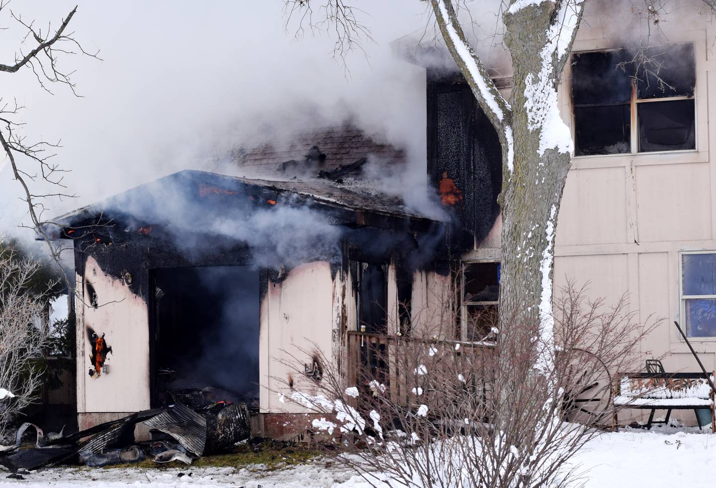 The home of Bruce and Synda Doland caught fire on Jan. 11. No injuries were reported.