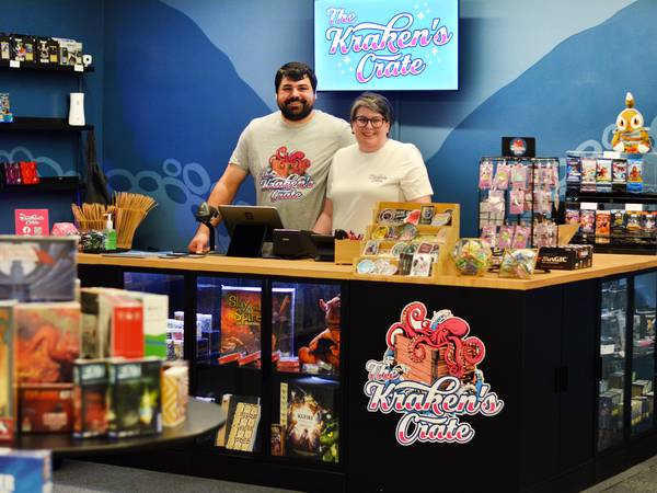 The Kraken’s Crate offers community space for gamers at Legacy Plaza