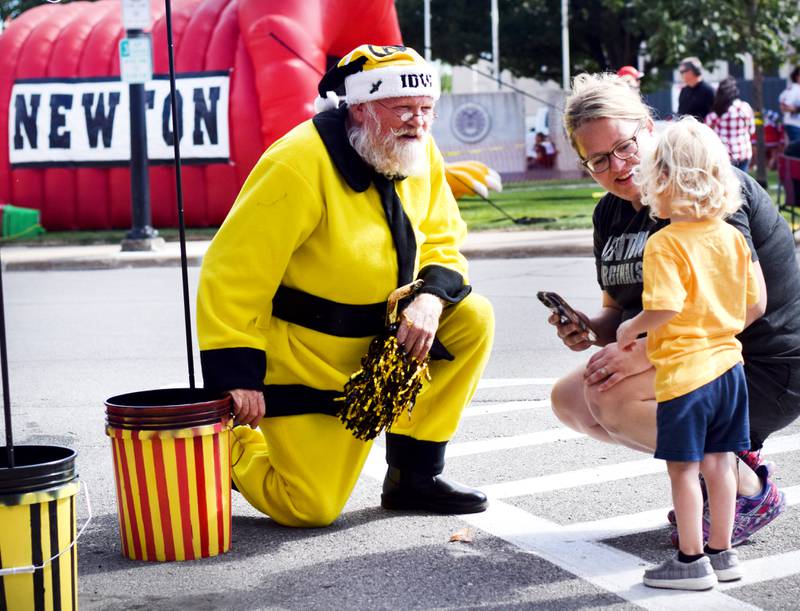 Santa is a Hawkeye fan? Awesome! RVTV on Sept. 4 attracted hundreds to the town square in Newton, which is where a number of activities and festivities were held.