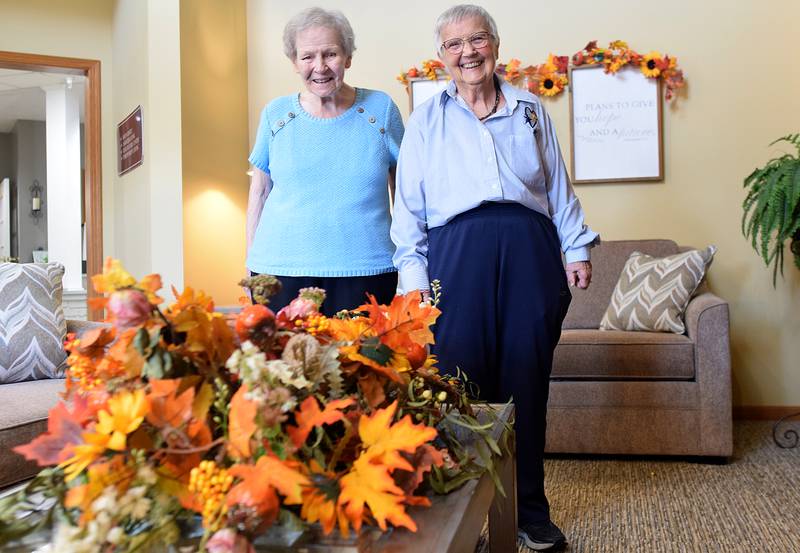 Merita Dammeier and Judy Snook have been living independently at Newton Village since the first year it opened in 2003. Newton Village is hosting a 20-year anniversary party 4 p.m. Oct. 24 at the health care facility, 110 N. Fifth Ave. W., in Newton.