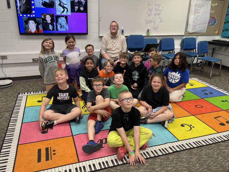 Colfax-Mingo music teacher Tyler Harper watching the kids learn and grow in the reason he teaches.