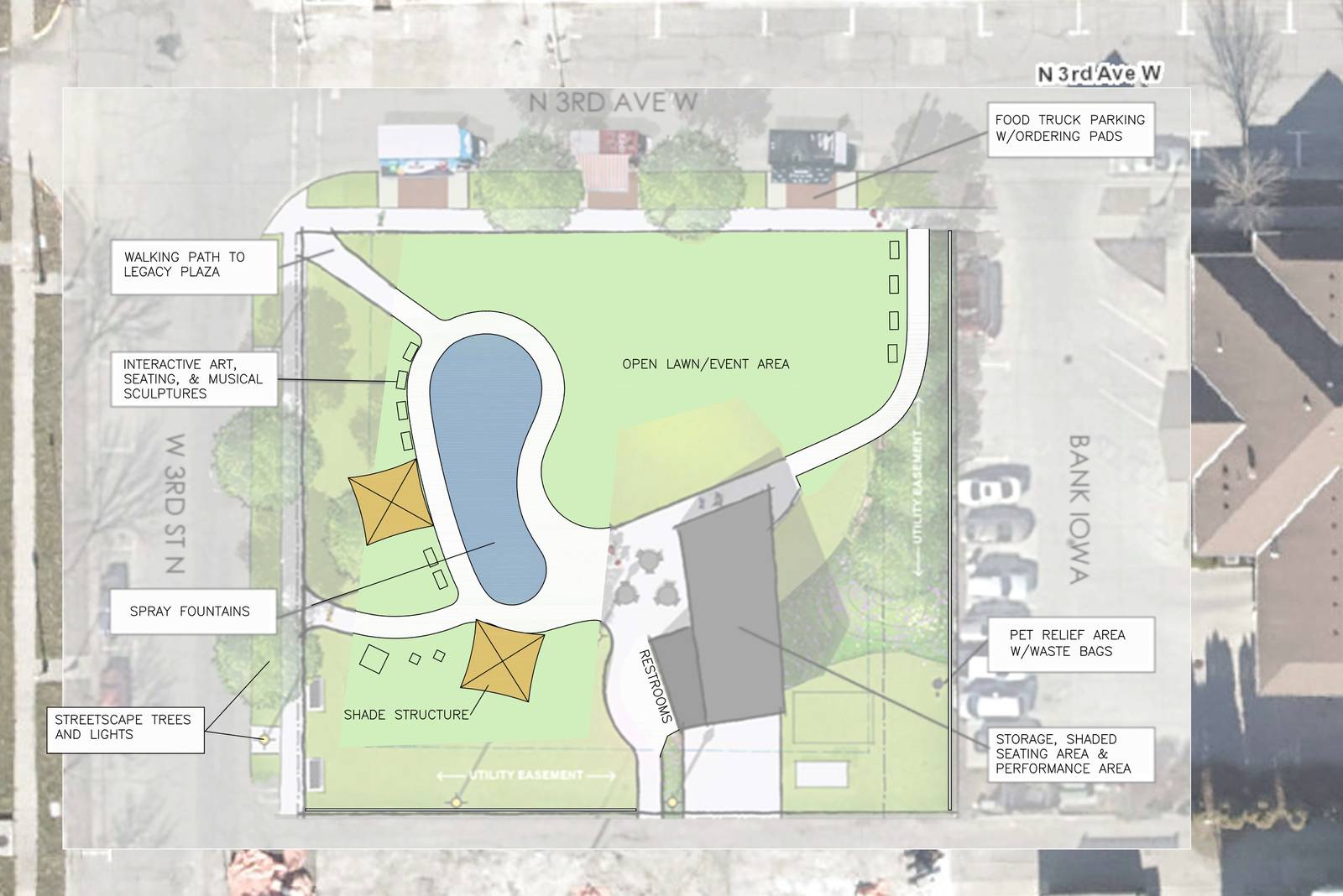 Council approves preliminary design services for downtown park project