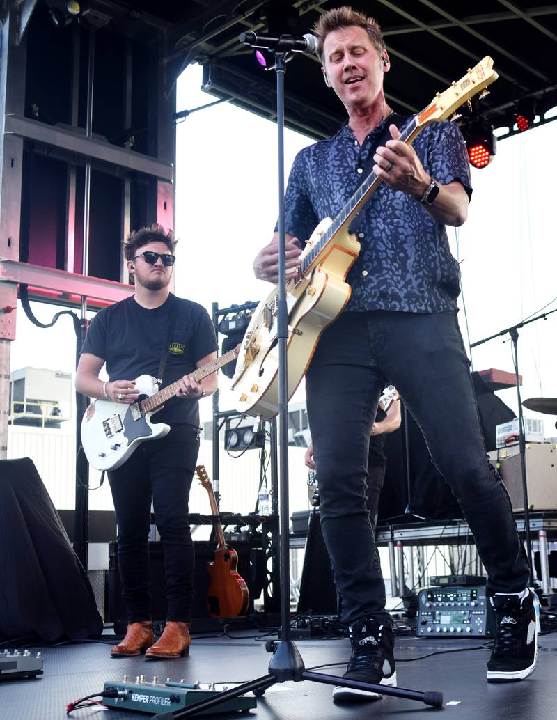 Building 429 performs during the Fierce Faith Music Festival on June 17, 2023, at the green space between DMACC Newton Campus and Legacy Plaza.