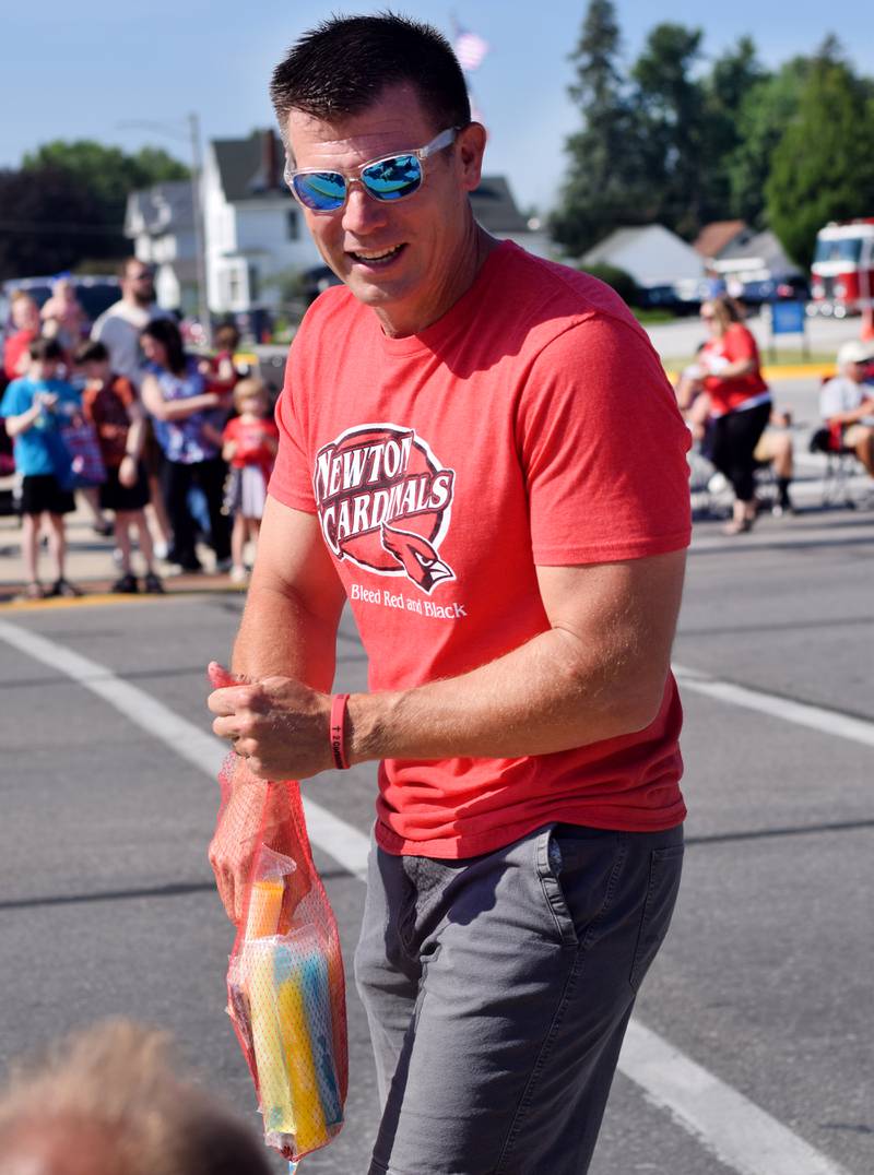 The Newton Chamber of Commerce Fourth of July Parade featured about 100 participants who were greeted by a welcoming community in the downtown district.