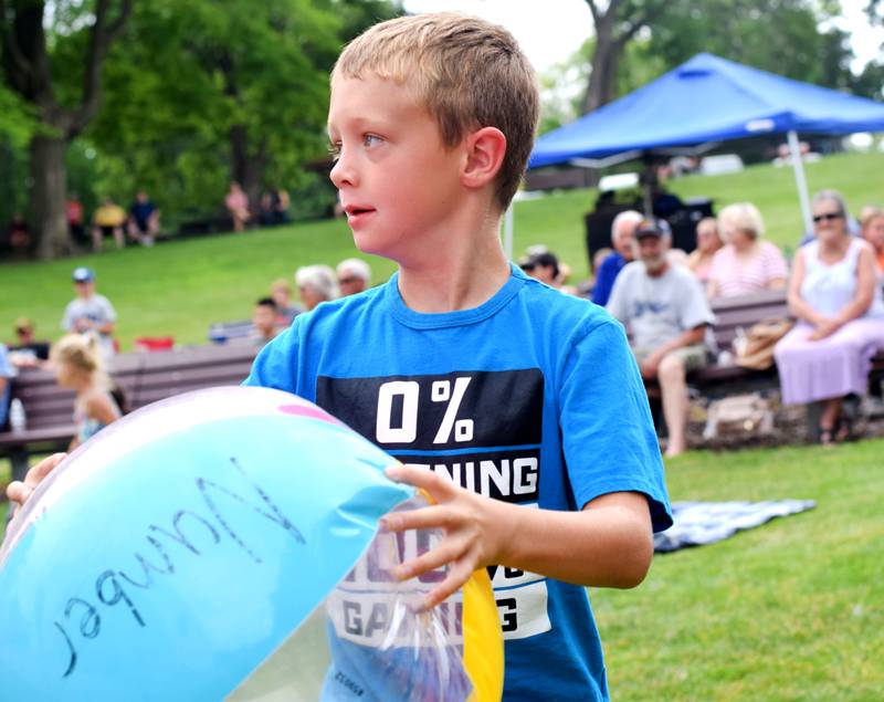 Eric Michaels performs magic and illusions during Newton Fest on Saturday, June 10 at Maytag Park.