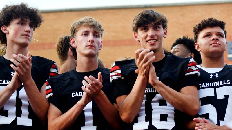 Newton High School holds its Homecoming Parade on Sept. 19 in downtown Newton. In addition to showing off Homecoming King Zane Munger and Homecoming Queen MeLayna Budinich, the event served as a community pep rally led by the cheerleaders, the Newton Pacesetters and varsity football team.