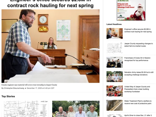 Newton News Website Back Up