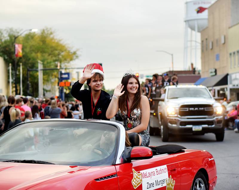 Newton High School holds its Homecoming Parade on Sept. 19 in downtown Newton. In addition to showing off Homecoming King Zane Munger and Homecoming Queen MeLayna Budinich, the event served as a community pep rally led by the cheerleaders, the Newton Pacesetters and varsity football team.