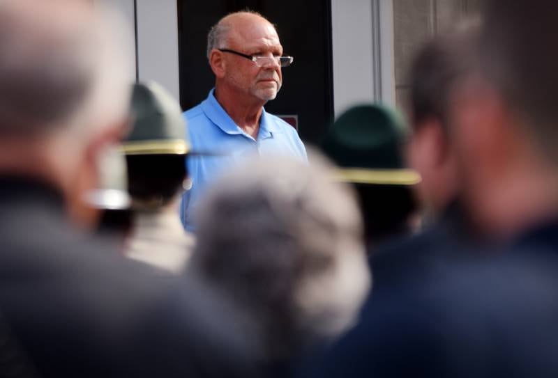 Representatives from all local law enforcement agencies participated in the Jasper County Law Enforcement Memorial service May 18 on the north side of the county courthouse in Newton. Officials from law enforcement agencies, the mayor of Newton and the police department's chaplain gave speeches during the ceremony.