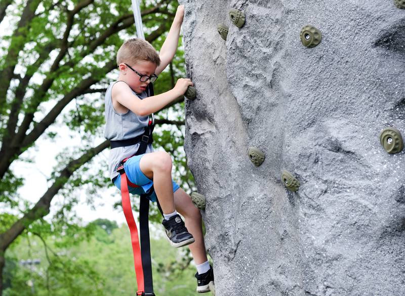 Kids enjoy all the games and activities available in the Fun Zone of Newton Fest on Saturday, June 10 at Maytag Park.