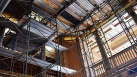 Scaffolding rentals purchased for grand courtroom painting damages