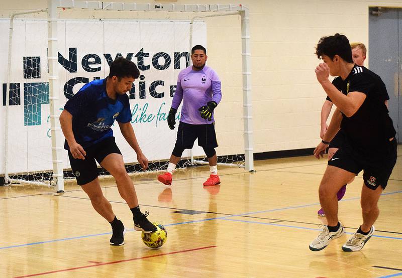 Indoor soccer league teams compete in a tournament Sunday, March 10 at the Newton YMCA. Games were intense and attracted big crowds to the community center.